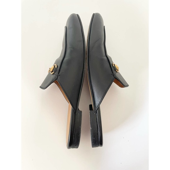 Gucci Princetown Horsebit Black Mule Shoes Loafer Leather Slipper EU 38.5 US 8.5 - Picture 9 of 10